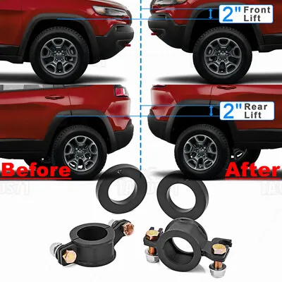 For 2023-2014 Jeep Cherokee KL 2WD/4WD - (2'' Lift) Full Lift Kit Front & Rear • $55.55