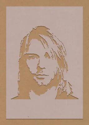 Kurt Cobain Stencil Celebrity Rock Star Grunge • £2.99