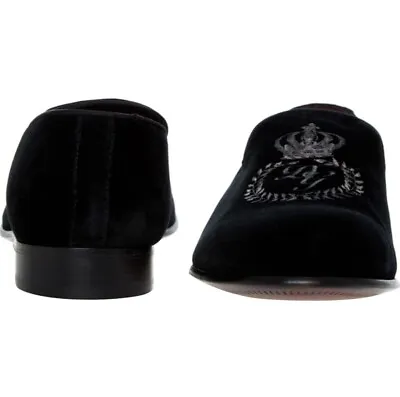 Men's Dg Dolce & Gabbana Signature Velvet Shoes Uk 8 Eur 42 Bnwb Rrp £745 • £325