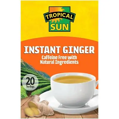£5.99 • Buy Tropical Sun Instant Ginger Tea  20 Sachets Box 