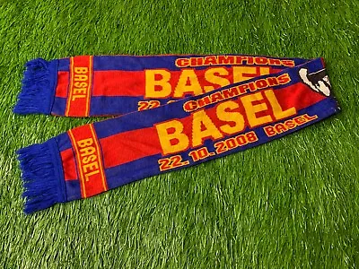 Basel Swiss Vs. Barcelona Barca 2008 Rare Football Soccer Match Scarf One Size • $8.49