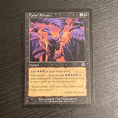 Magic The Gathering MTG Torment CABAL RITUAL MP • $7.99