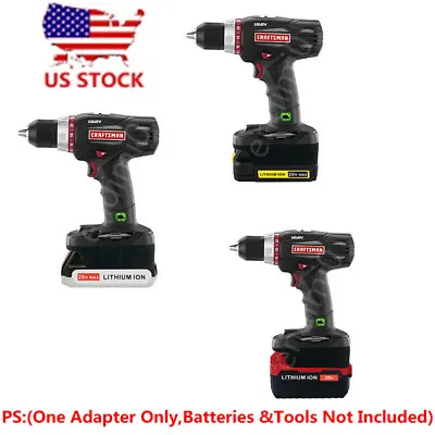 Black+Decker/Porter-Cable/Stanlery 20V Li-Ion Battery To Craftsman 19.2V Adapter • $16.89