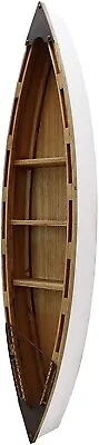 $129.99 • Buy Solid Wood Boat 3-Tier Shelves Bookcase Decor 47”H Nautical WoodBoat Decoration