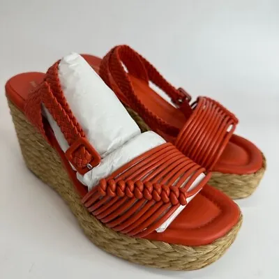 $188.99 • Buy Paloma Barcelo Womens Masie Platform Sandals Red Slingback Espadrille 8.5 New