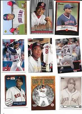 Manny Ramirez Baseball Lot Of 80 Assorted Cards Boston Red Sox/cleveland Indians • $5