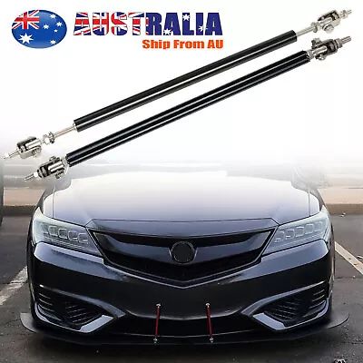 X2 Adjustable Front Bumper Lip Splitter Spoiler Strut Rod Tie Support Bar 200mm • $10.99