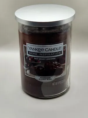 RARE! Yankee Candle Home Inspiration RED VELVET BROWNIE Large Tumbler. TWO WICKS • £38.60