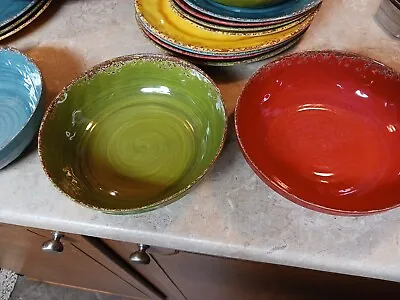 16 Piece Beautiful Melamine Dish Set With Oversized Bowls • $29