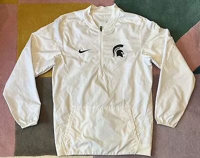 NIKE Storm Fit MSU Michigan State Spartans Pullover Windbreaker Men's Size SMALL • $39.99