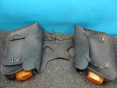 Vintage Harley Davidson Leather Motorcycle Saddle Bags • $69