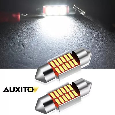 AUXITO 2x 31mm Festoon 239 C5W Interior White LED Light Bulb Xenon For BMW AUDI • £5.49