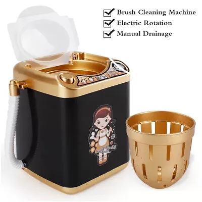 Mini Beauty Blender Washing Machine Wash & Dry Automatic Makeup Brush Clean Toy • £9.66
