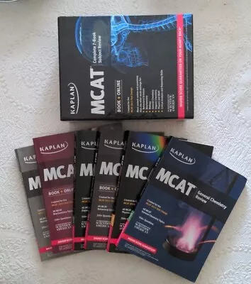 $10 • Buy Kaplan MCAT 2015 Book Subject Review Book Set MISSING ONE, Has 6 Books