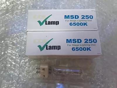 2 X MSD 250w Metal Halide Lamp UK Stock YSD 250 Msr  NSK NSD HSD 250w/60 BA250SE • £35.99