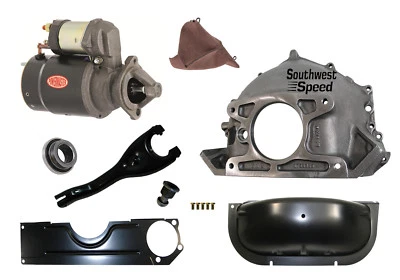 $799.99 • Buy Chevy Bellhousing With Powermaster Starter,clutch Fork,ball,boot,bearing,3733365