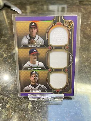 2022 Triple Threads Three Player Relic Combo Card Glavine Maddux Smoltz #24/27 • $159