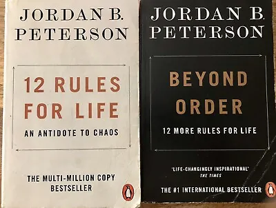 Beyond Order + 12 Rules For Life (2 Books) By Jordan B Peterson Paperbacks • $22
