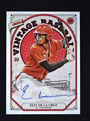 $74.99 • Buy 2023 Onyx Vintage Baseball Auto Blue Ink #VA-ED Elly De La Cruz /400