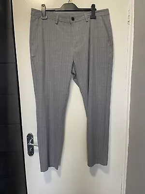 Zara Men’s Grey Smart Trouser Slim Fit W36 • £4.99