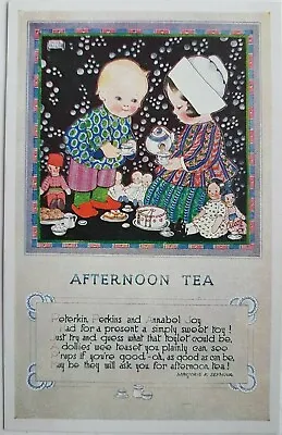£14 • Buy Chloe Preston. Tuck Oilette Quaint Little Folk. No. 3461. Afternoon Tea.