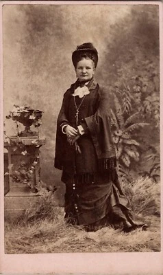 $16 • Buy Antique CDV Photo Fantastic Studio Image Woman  1870s Parkersburg W VA