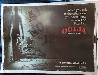 Ouija  Origin Of Evil  Original Quad Cinema Poster • £7.99