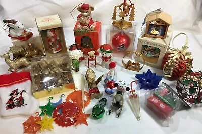 Vintage Lot Of Christmas Ornaments Great For Crafters • $20