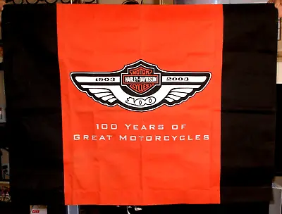 Harley Davidson 100th Anniversary Dealer Banner • $71