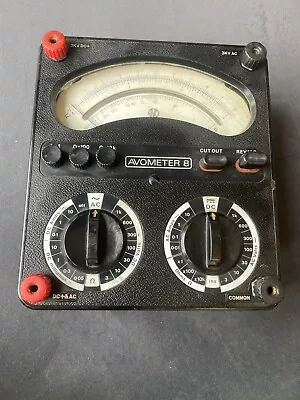 Vintage Universal Avometer Model 8 Multimeter With Case Minus Leads - Untested • £19.95