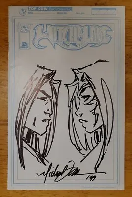 Witchblade #32a Original Art Double Head Sketched & Signed By Michael Turner • $899.99