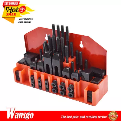 58 Pcs 1/2 T-Slot Clamping Kit Mill Machinist Set With 3/8-16 Studs • $58.95