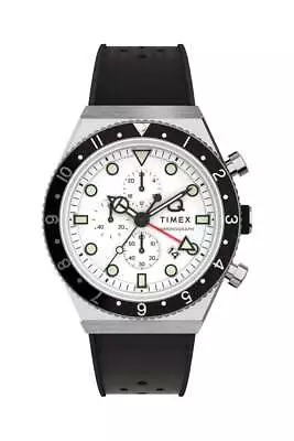 Q Timex Three Time Zone Chronograph Watch TW2V70100 • £189