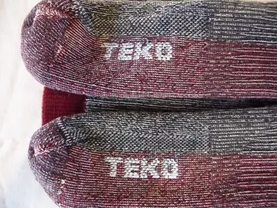 Teko Mens Merino Wool Hiking Socks Size L  X  2  Pairs • £16