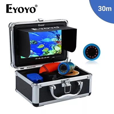 EYOYO Fishing Camera Underwater 30M Fish Finder 7  LCD 1000TVL Underwater Video • £125.99