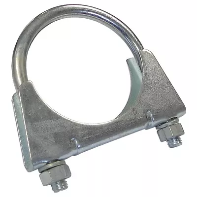 Exhaust U Hose Clamps - Clamping Clips With Nuts Bolt Zinc Plated TV BRACKET Car • £1.75