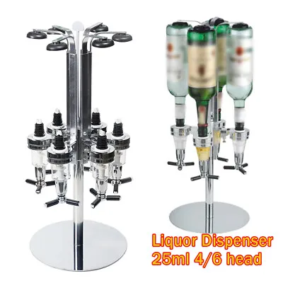 4/6 Bottle Bar Beverage Liquor Dispenser Alcohol Drink Beer Shot Wall Mounted  • $29.45