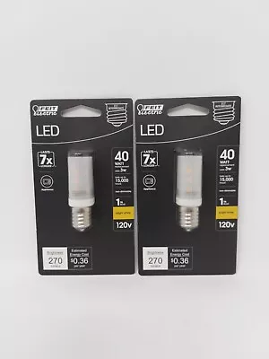 Feit Electric LED Light Bulb E17 40 W Equivalent T8 Intermediate 2 Pack • $19.99