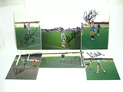 6 X Original Photos Hand Signed In Person By Collingwood Players AFL 1998 • $16