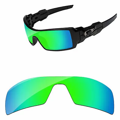$14.98 • Buy PapaViva Bluish Green Mirror Polarized Replacement Lenses For-Oakley Oil Rig