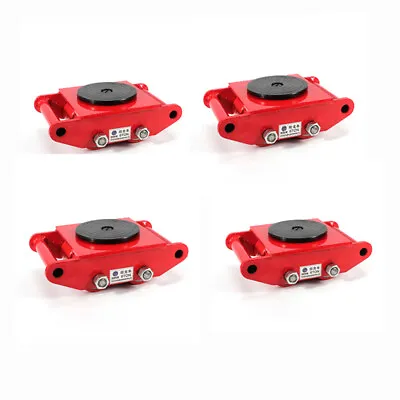 4Pcs Machinery Mover Heavy Machine 360 Rotation Dolly Moving Equipment 13200lbs • $152