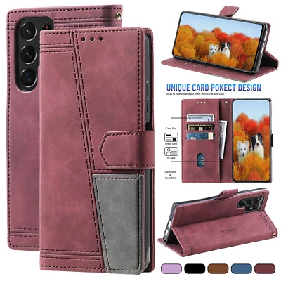 $13.39 • Buy For Samsung S22+ S21 Ultra S20 FE 5G Note20 10 S10 S9S8 Flip Leather Wallet Case