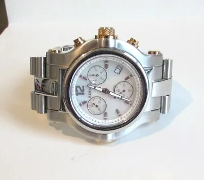 RENATO G10.71a Swiss Beast 30ATM Chronograph Working Need Tofix Bracelet Pearl • $195