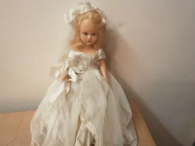 Vtg Nancy Ann Storybook Plastic Doll Bride Sleepy Eyes 6  SEE DESCRIPTION • $7