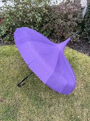 Lisbeth Dahl Umbrella Purple With “Diamonds” Perfect • $52