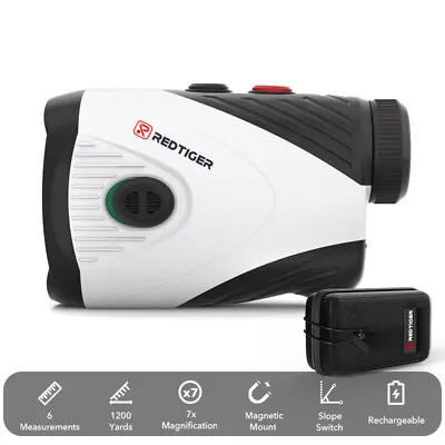 REDTIGER Golf Rangefinder Slope 1000 Meters 7X Laser Range Finder USB Charging • $139.99