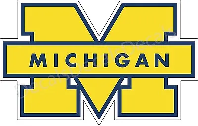 Michigan Wolverines UM Decal/Sticker For Car Truck Choose Color!! Free Ship P86 • $4.19