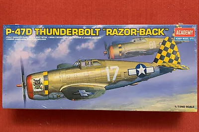 NEW Sealed 1/72 P-47D Thunderbolt  Razor-Back  Academy 2175 • $17.99