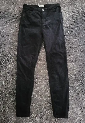 £4.50 • Buy Topshop Black Velvet Skinny Jeans Size 6 X 30 Leg