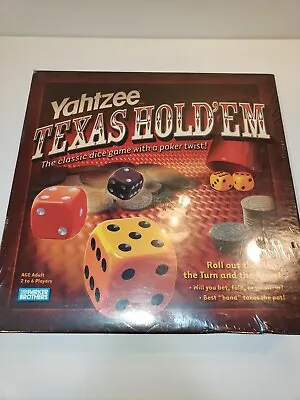 YAHTZEE Texas Hold 'Em Dice Game With Poker Twist Complete 2004 New Unopened • $12
